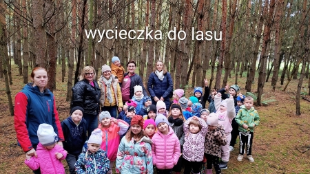 Żabki i Sówki z Trzebosza na wycieczce do lasu