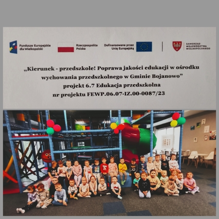 Żabki i Jeżyki w Zatoce Przygód - projekt ''Kierunek - przedszkole''