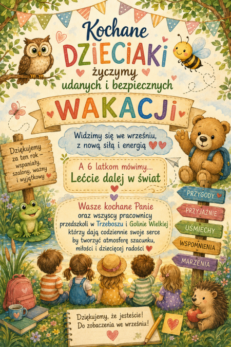 Bezpiecznych wakacji !!!